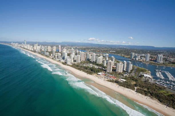 istock Aerial and panoramic view of Golden Coast 182701820