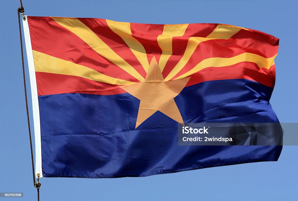 Bandiera dell'Arizona - Foto stock royalty-free di Bandiera dell'Arizona