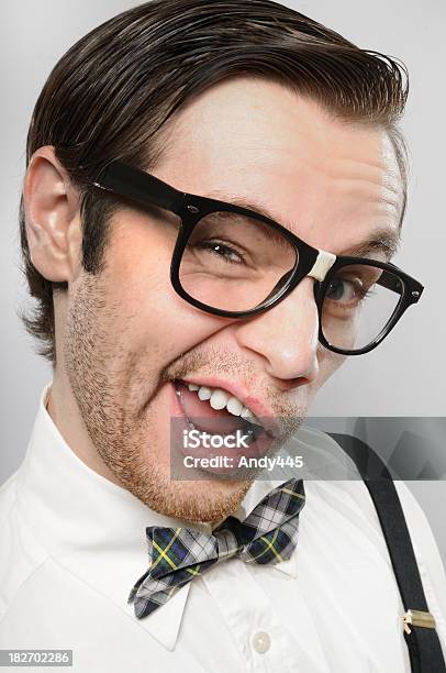 Nerd Stock Photo - Download Image Now - Bow Tie, Button Down Shirt, Communication