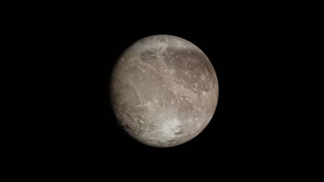 Rotating solar system bodies: Ganymede