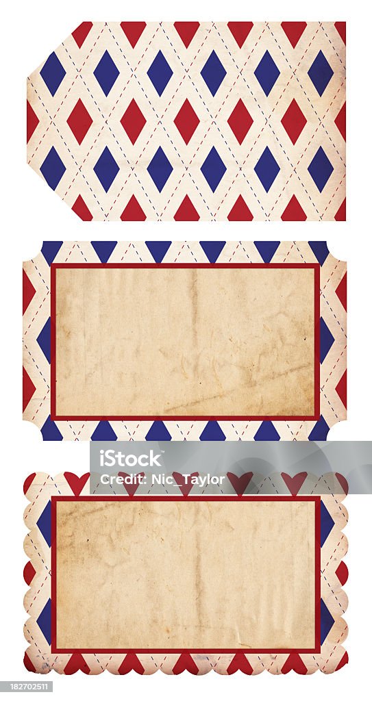 Patriótica papel Tags-XXXL - Royalty-free 4 de Julho Foto de stock