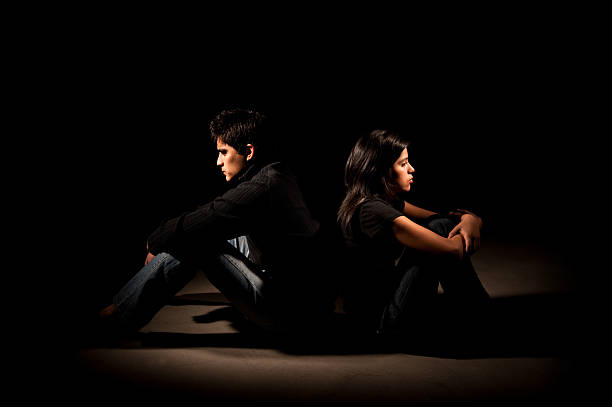 istock Unhappy woman and man 182702676