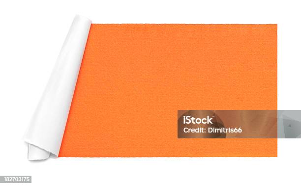 Torn 紙の白いフレームにオレンジ色の背景 - からっぽのストックフォトや画像を多数ご用意 - からっぽ, オレンジ色, カットアウト