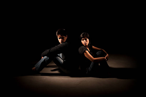 istock Unhappy man and woman 182703199