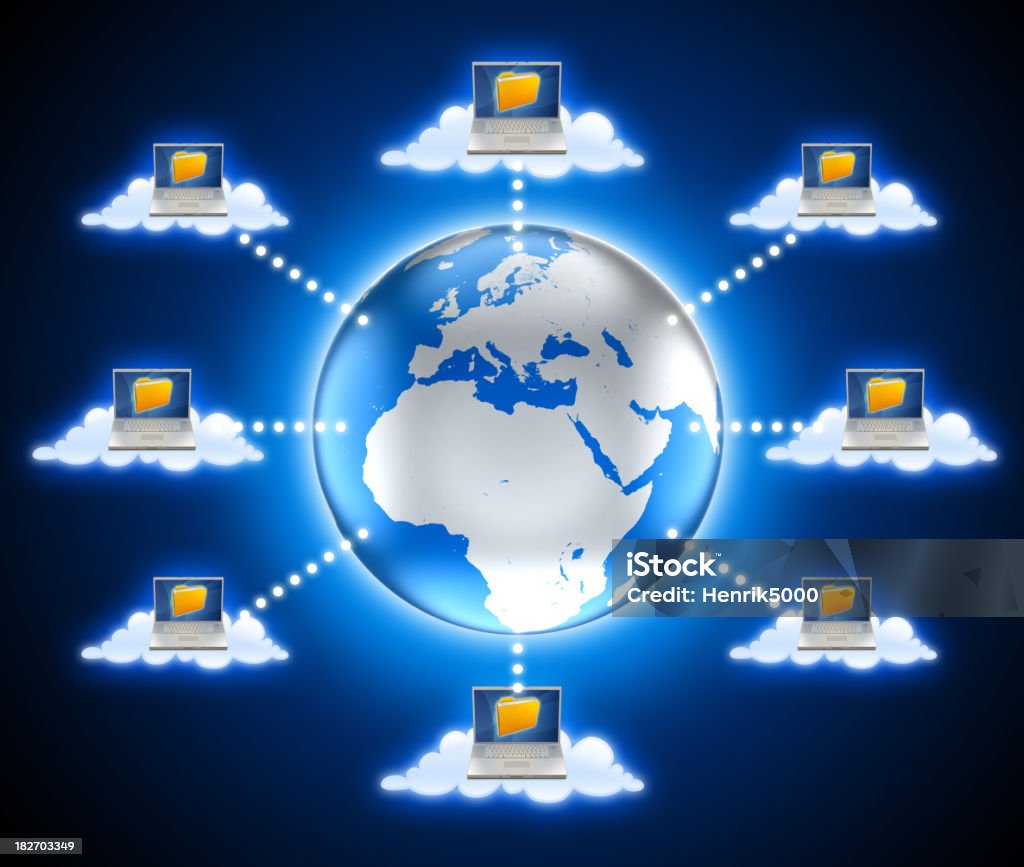 Computación en nube - Foto de stock de Archivar documentos libre de derechos