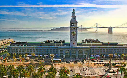 Historic Ferry Terminal building at The Embarcadero, San Francisco, California