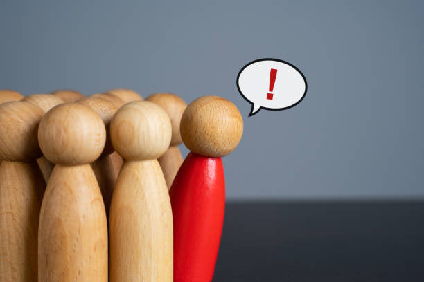 istock Proactive people in society are also dissatisfied. Objection. A requirement to pay attention. Call, claim. 1827035707