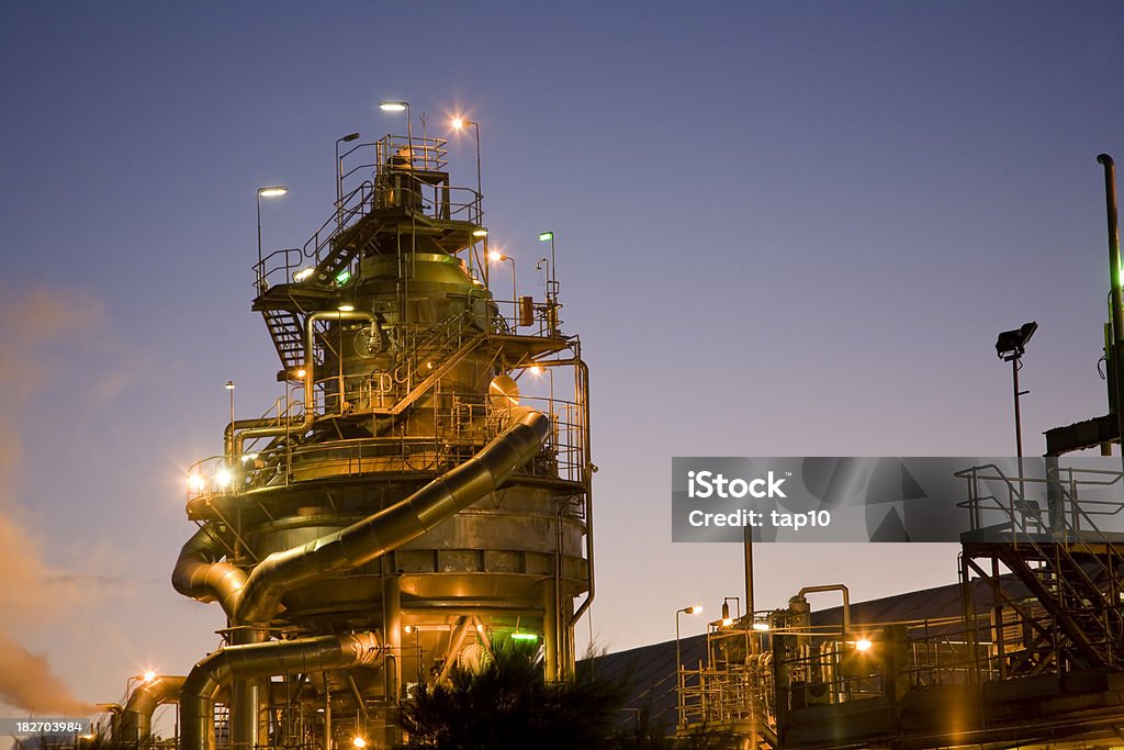 Rafinerii przemysłowych - Zbiór zdjęć royalty-free (Bez ludzi)