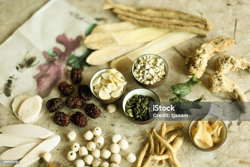 Medicina herbaria china - Foto de stock de Angélica - Hierba libre de derechos