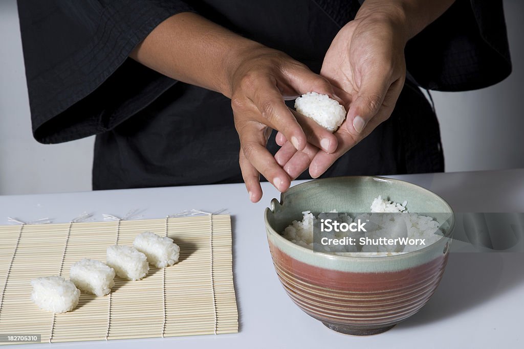 스시 Rice - 로열티 프리 요리사 스톡 사진