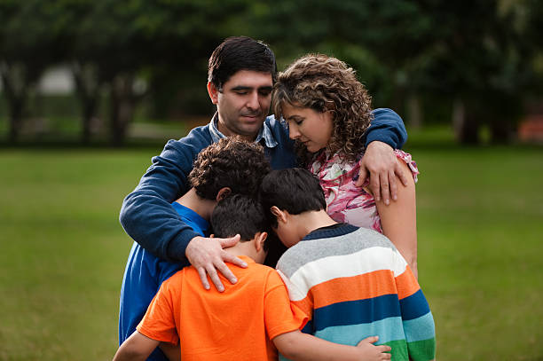 istock Father protecting his family 182705429