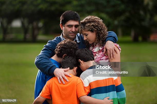 Father Protecting His Family Stock Photo - Download Image Now - Family, Latin American and Hispanic Ethnicity, Child