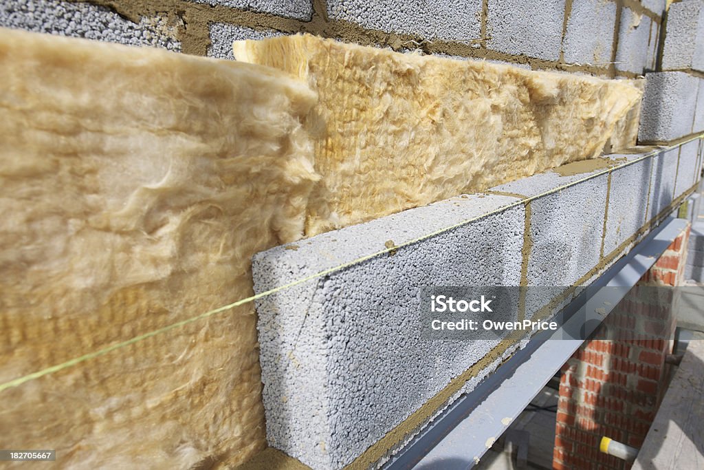 Blockwork 壁構造 - 断熱材のロイヤリティフリーストックフォト
