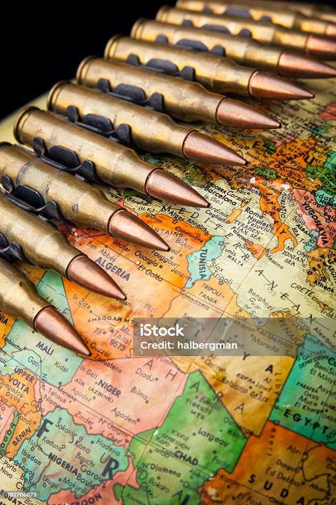 Krieg in Afrika - Lizenzfrei Geschoss Stock-Foto