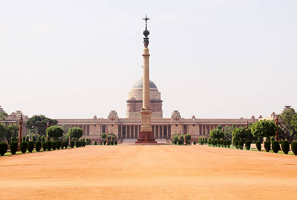 indiano palazzo presidenziale - new delhi delhi india marble foto e immagini stock