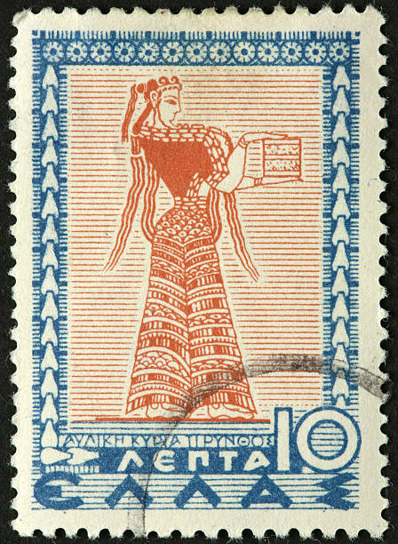 istock ancient Greek woman holding a box 182706373