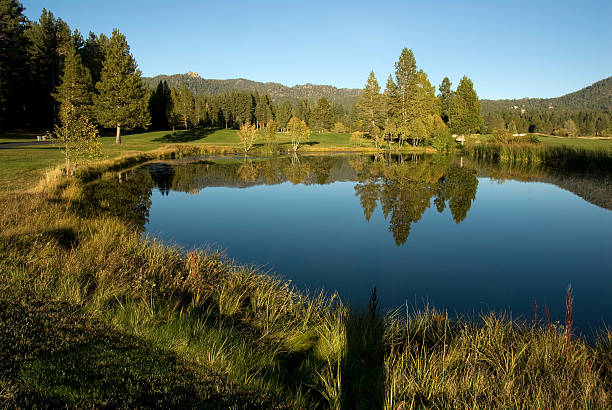 istock Golf Course and lake at Dawn 182706398