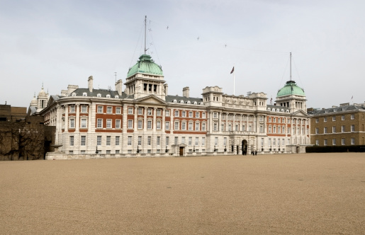 The Admiralty in Horse Guards Parade London - stitched panorama