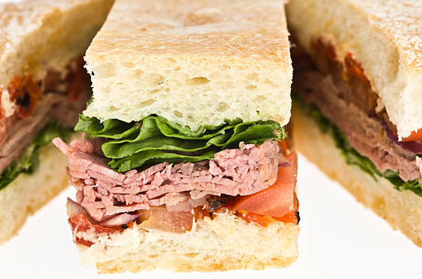 istock Roast beef ciabatta sandwich 182707134