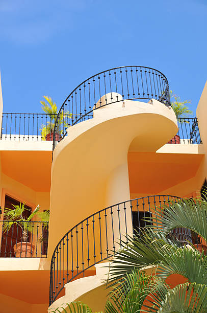 istock Vertical composition - yellow house in the caribbean 182707155