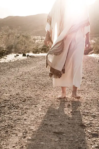 Photo of Jesus Walking Towards
