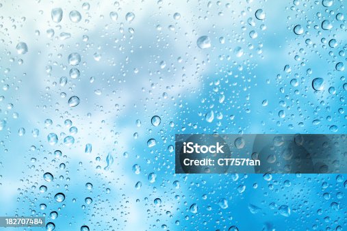istock Raindrops on Window 182707484