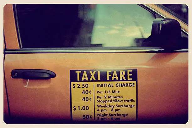 Photo of New York Taxi - Vintage Postcard