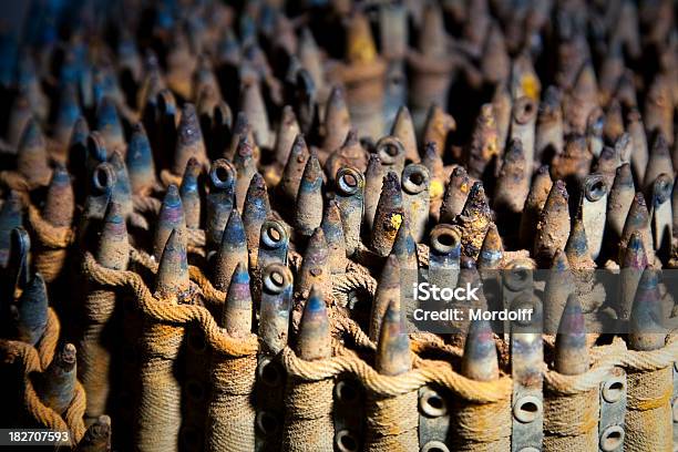 Old Rusty Cartridge Background Stock Photo - Download Image Now - Ammunition, Backgrounds, Bandolier