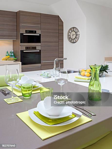 Light Lunch Setting Stock Photo - Download Image Now - Appliance, Beige, Bottle