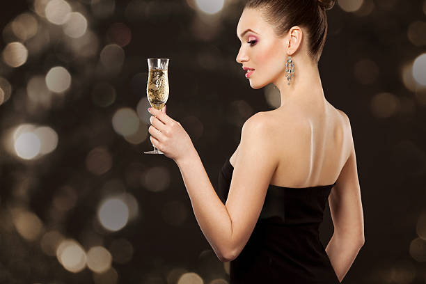 istock Young sexy woman with a cocktail 182707756