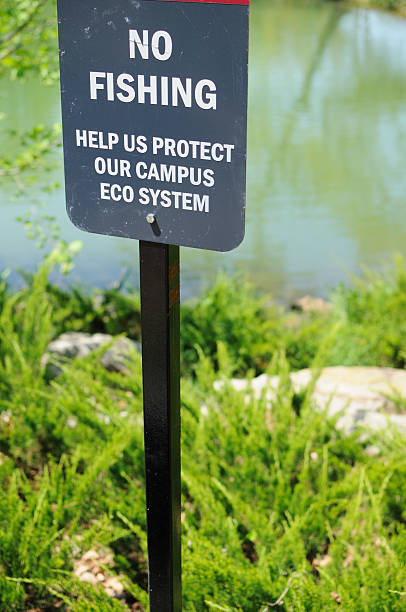 istock No fishing on campus 182707988
