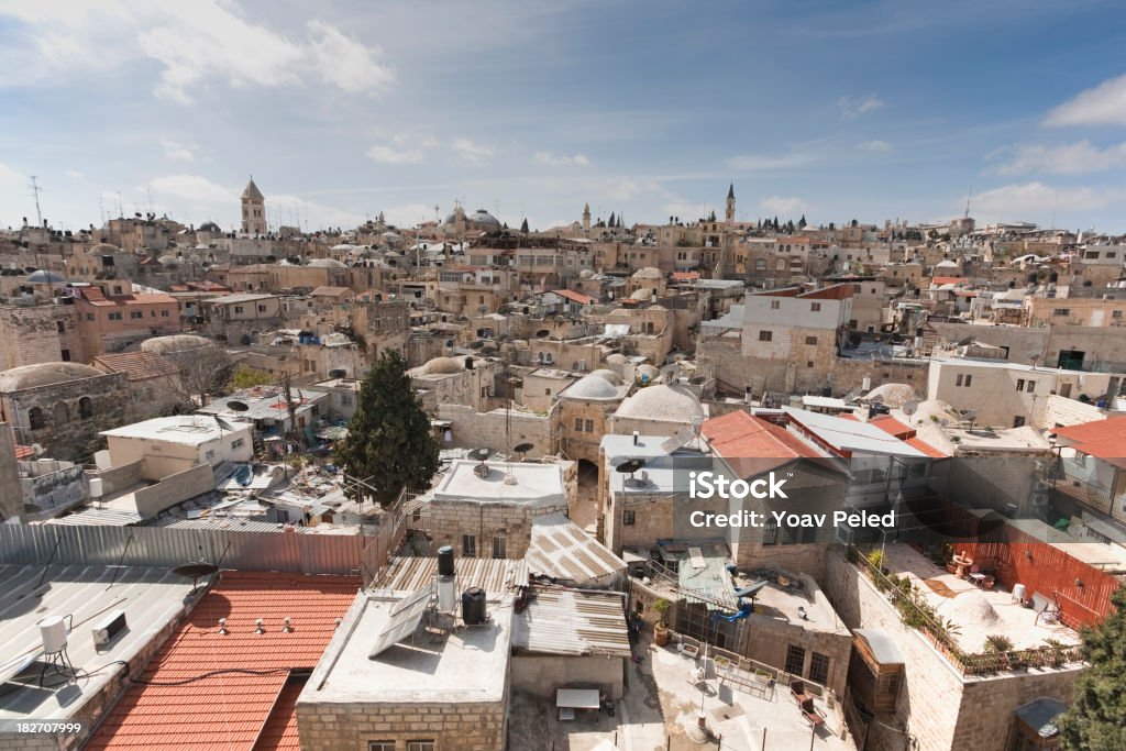 Antigua ciudad de Jerusalén - Foto de stock de Aire libre libre de derechos