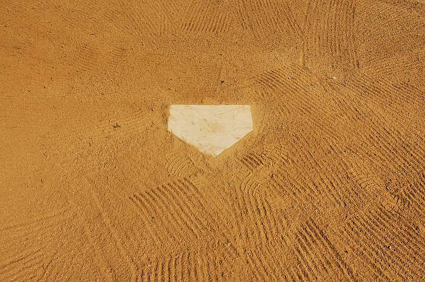 istock Homeplate and Raked Dirt on Baseball Diamond in Spring 182708230