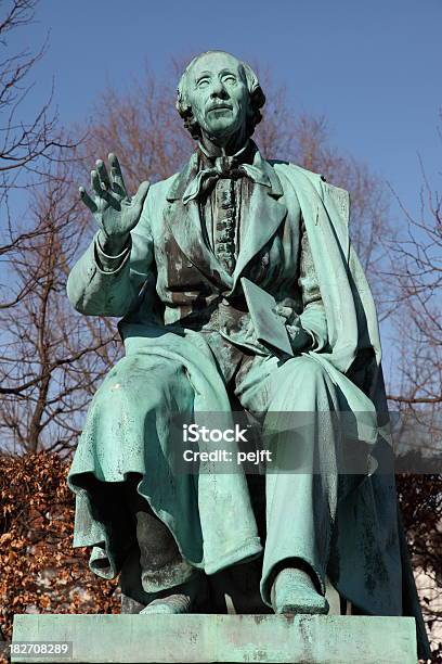 Hans Christian Andersen World Famous Poet In Kongens Have Stock Photo - Download Image Now