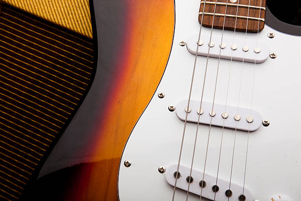 istock Classic Electric Guitar and Amp Still Life 182708707