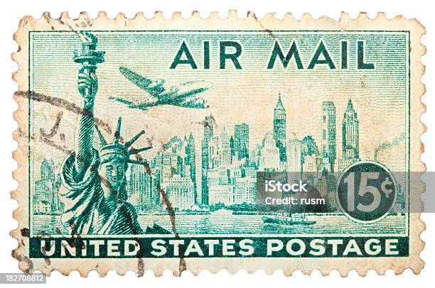 빈티지 미국 스템프 고풍스런에 대한 스톡 사진 및 기타 이미지 - 고풍스런, 복고풍, 우표