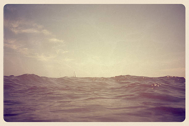 istock Sea Swells on the Horizon - Vintage Postcard 182709422
