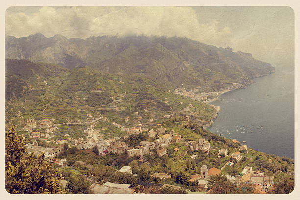 istock View From Villa Rufolo - Vintage Postcard 182709477