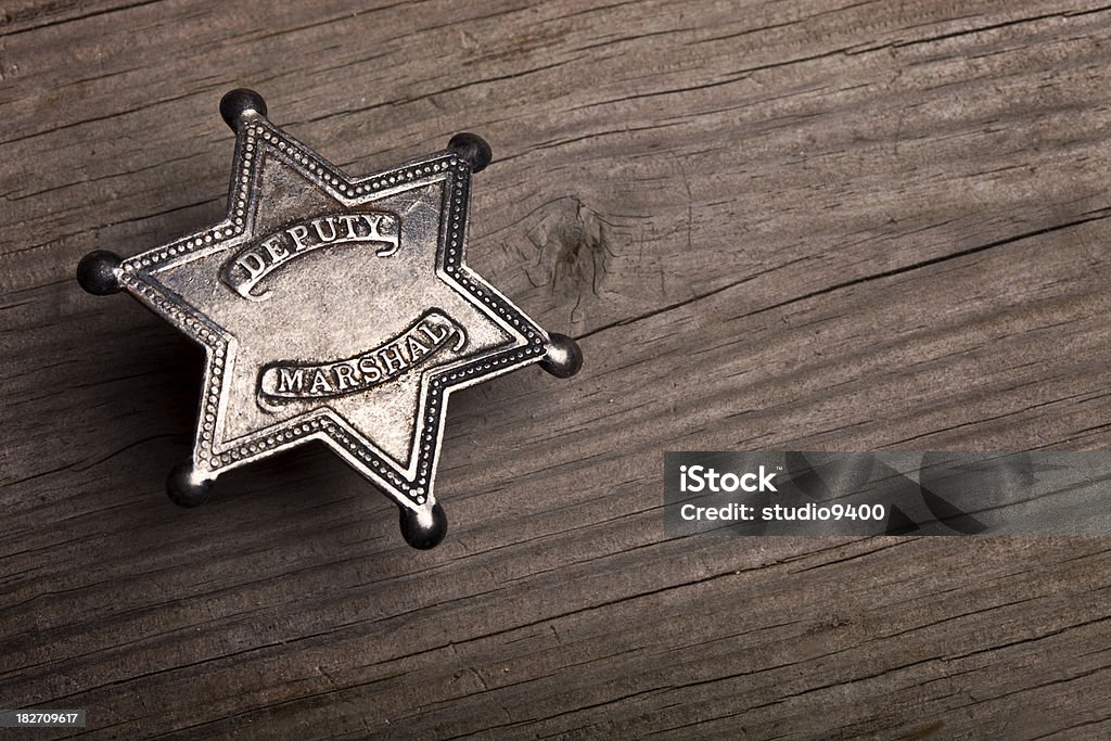 Vice Marshall sfondo di Badge - Foto stock royalty-free di Sceriffo