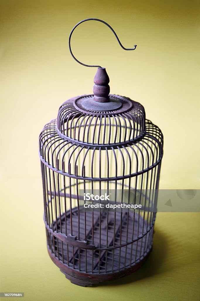 Vacío jaula de pájaros - Foto de stock de Acorralado libre de derechos