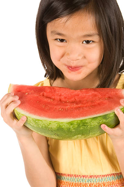 istock Enjoying juicy watermelon 182709818