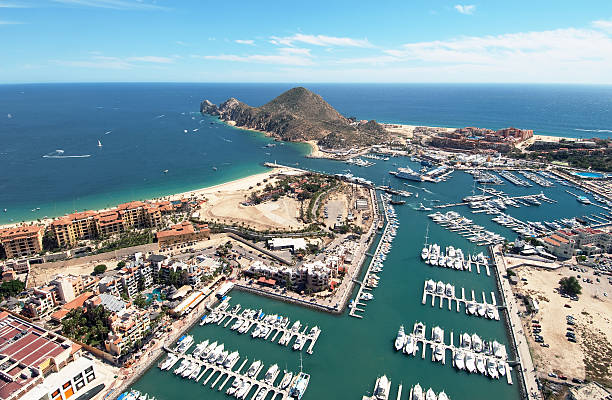 Marina in Cabo San Lucas, Mexico stock photo