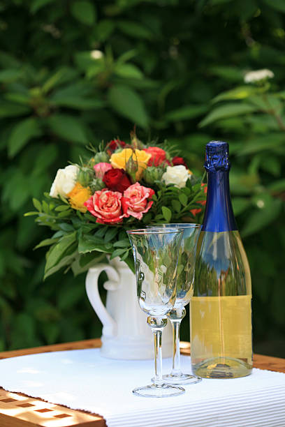 istock Birthday stilllife with champagne 182709995