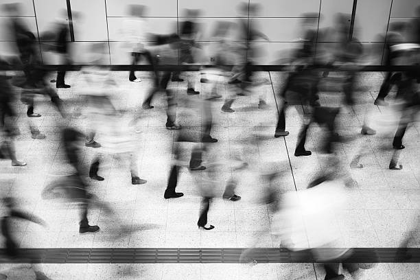 istock Crowd of Busy Commuters 182710182