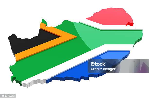 Южная Африкакарта И Флаг — стоковые фотографии и другие картинки International Team Soccer - International Team Soccer, Африка, Без людей