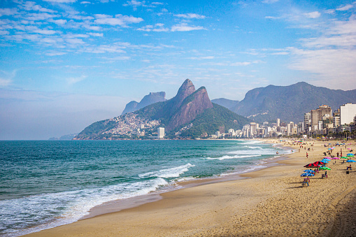 Sunny day at Arpoador Beach - Ipanema, Rio de Janeiro, Brazil