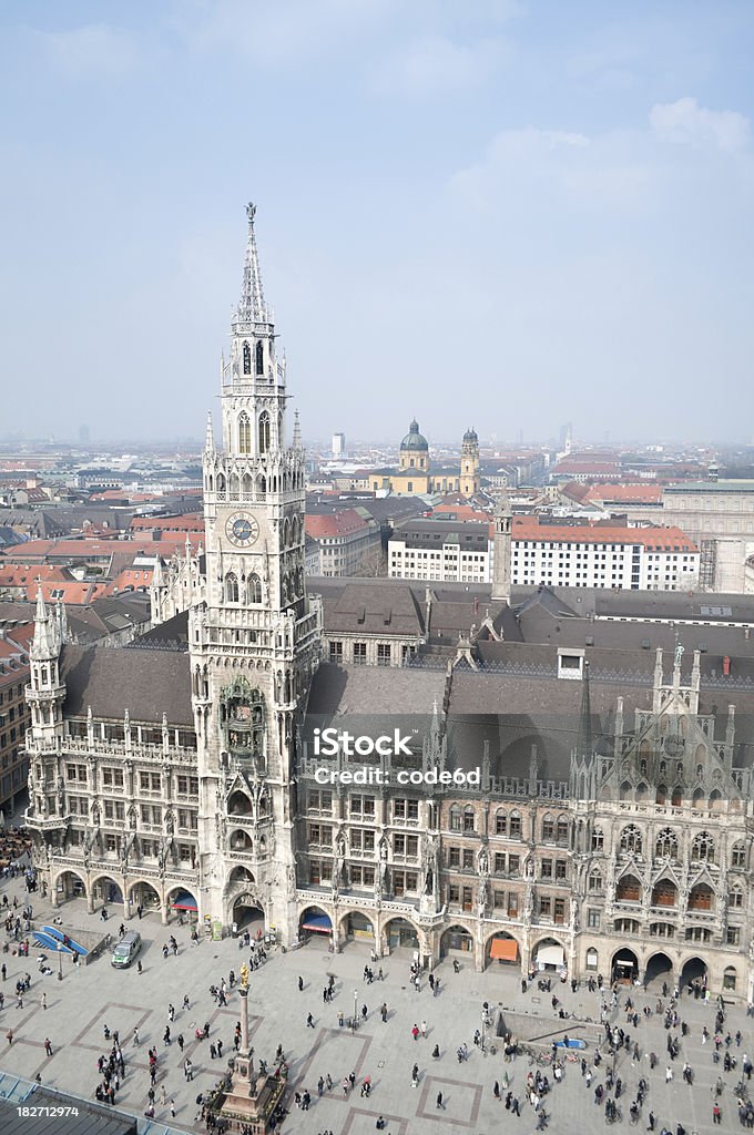 city hall na Marienplatz w Monachium, Bawaria (Niemcy - Zbiór zdjęć royalty-free (Architektura)