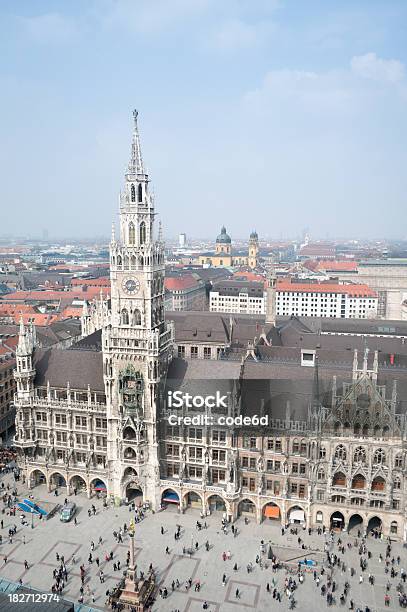 City Hall Na Marienplatz W Monachium Bawaria Niemcy - zdjęcia stockowe i więcej obrazów Architektura