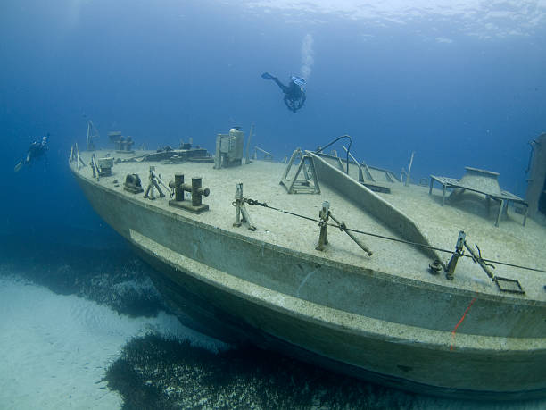 istock bow of a recently sunken wreck in Malta 182713026