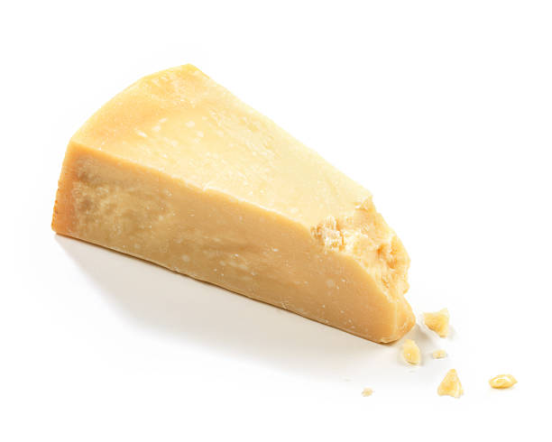 Parmesan Cheese with crumbs stock photo